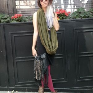 American Apparel Accessories - American Apparel Circle Scarf Melange Dark Olive American Apparel Accessories - American Apparel Circle Scarf Melange Dark Olive